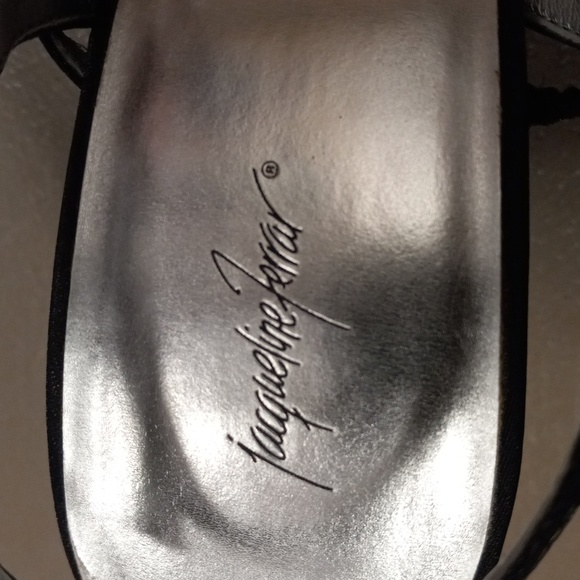 Jacqueline Ferrar Black and Bling Strappy Heels - Picture 6 of 11